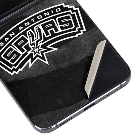 NBA San Antonio Spurs Black Animal Print Galaxy Z Flip5 5G Skin