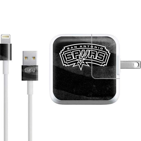 NBA San Antonio Spurs Black Animal Print iPad Charger (10W USB) Skin