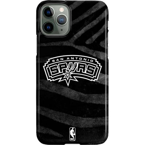 NBA San Antonio Spurs Black Animal Print iPhone 11 Pro Lite Case