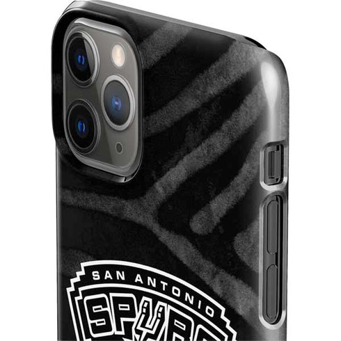 NBA San Antonio Spurs Black Animal Print iPhone 11 Pro Lite Case