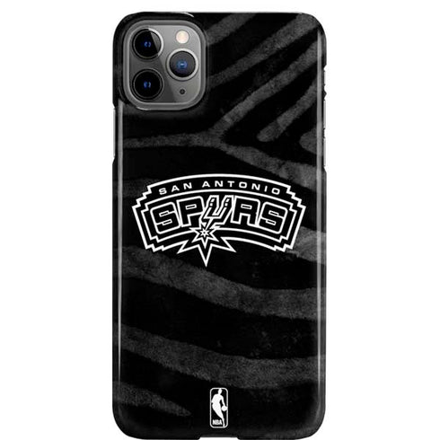 NBA San Antonio Spurs Black Animal Print iPhone 11 Pro Max Lite Case