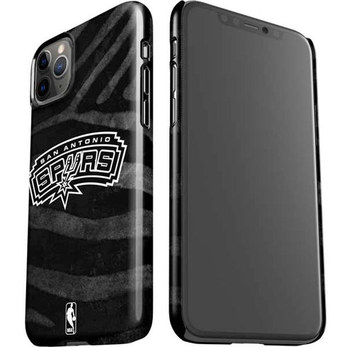 NBA San Antonio Spurs Black Animal Print iPhone 11 Pro Max Lite Case
