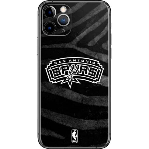 NBA San Antonio Spurs Black Animal Print iPhone 11 Pro Skin