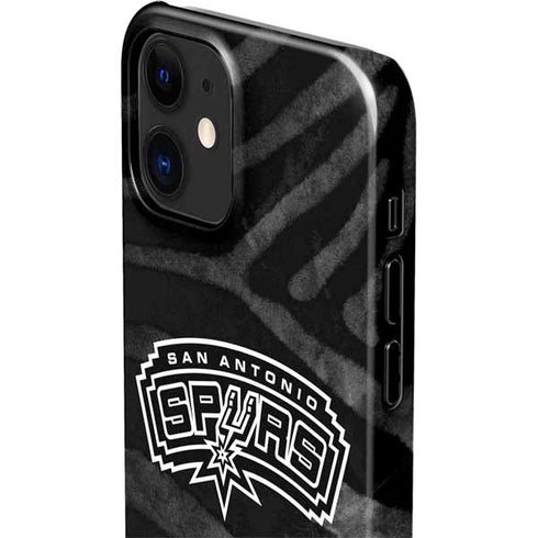 NBA San Antonio Spurs Black Animal Print iPhone 12 Mini Lite Case