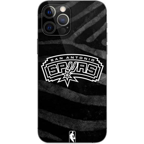 NBA San Antonio Spurs Black Animal Print iPhone 12 Pro Skin