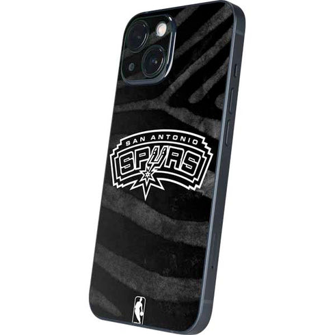 NBA San Antonio Spurs Black Animal Print iPhone 13 Mini Skin