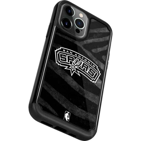 NBA San Antonio Spurs Black Animal Print iPhone 13 Pro Cargo Case