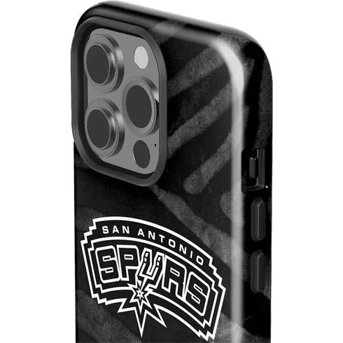 NBA San Antonio Spurs Black Animal Print iPhone 13 Pro Impact Case