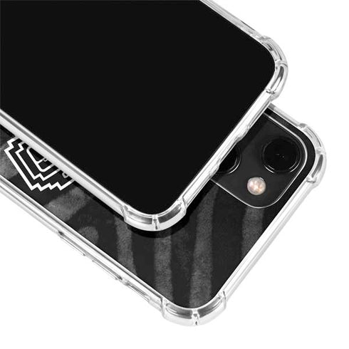 NBA San Antonio Spurs Black Animal Print iPhone 15 Plus Clear Case