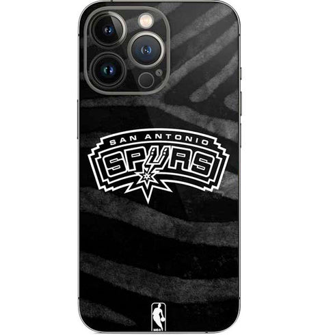 NBA San Antonio Spurs Black Animal Print iPhone 14 Pro Skin