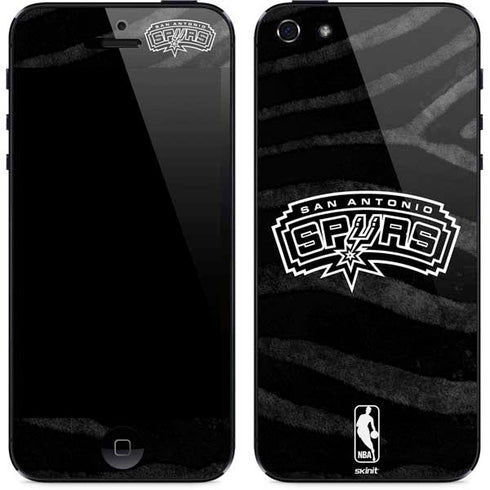 NBA San Antonio Spurs Black Animal Print iPhone 5/5s/5SE Skin