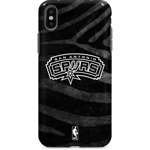 NBA San Antonio Spurs Black Animal Print iPhone 8 Pro Case
