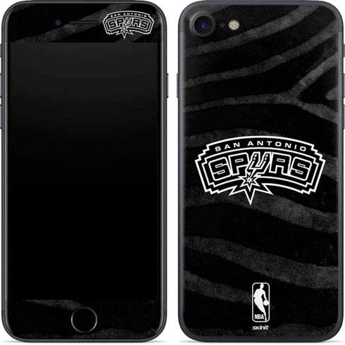 NBA San Antonio Spurs Black Animal Print iPhone 8 Skin