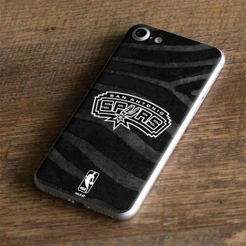 NBA San Antonio Spurs Black Animal Print iPhone 8 Skin