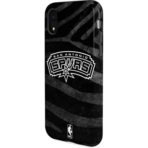 NBA San Antonio Spurs Black Animal Print iPhone XR Pro Case
