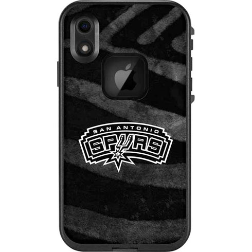 NBA San Antonio Spurs Black Animal Print LifeProof Fre iPhone Skin