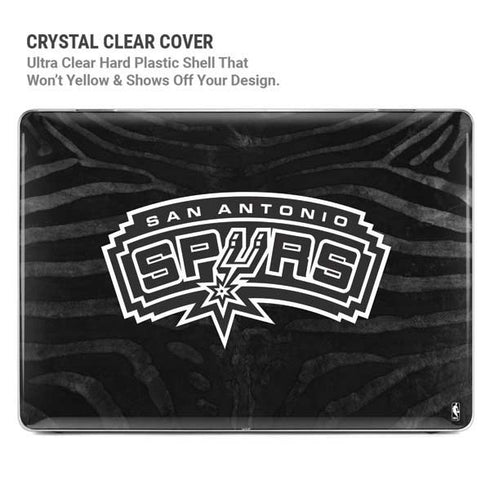 NBA San Antonio Spurs Black Animal Print MacBook Air 15in (2023-2025) Case plus Skin