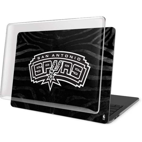 NBA San Antonio Spurs Black Animal Print MacBook Pro 16in (2019-20) Case plus Skin