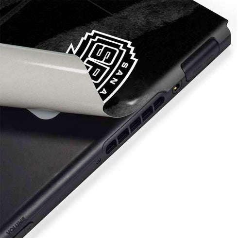 NBA San Antonio Spurs Black Animal Print Nintendo Switch Bundle Skin