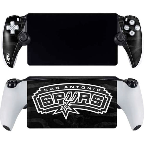 NBA San Antonio Spurs Black Animal Print PlayStation Portal Remote Player Skin