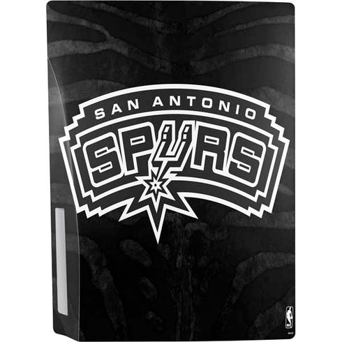 NBA San Antonio Spurs Black Animal Print PS5 Console Skin