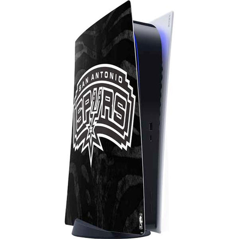 NBA San Antonio Spurs Black Animal Print PS5 Digital Edition Console Skin
