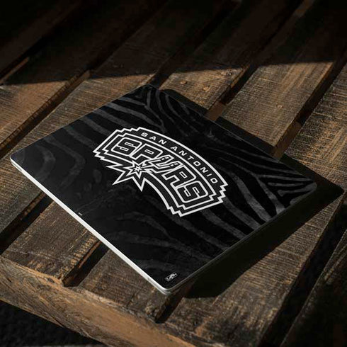 NBA San Antonio Spurs Black Animal Print Surface Laptop 3 13.5in Skin