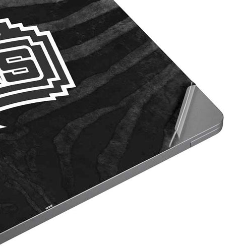 NBA San Antonio Spurs Black Animal Print Universal Laptop 16in (13 x 9.4in) Skin