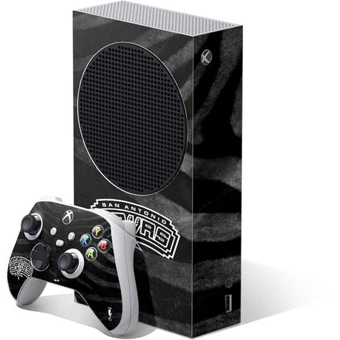 NBA San Antonio Spurs Black Animal Print Xbox Series S Bundle Skin