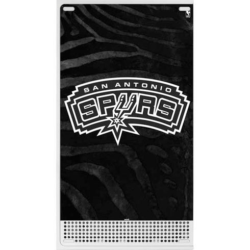 NBA San Antonio Spurs Black Animal Print Xbox Series S Skins