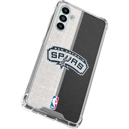 NBA San Antonio Spurs Canvas Galaxy A13 5G Clear Case