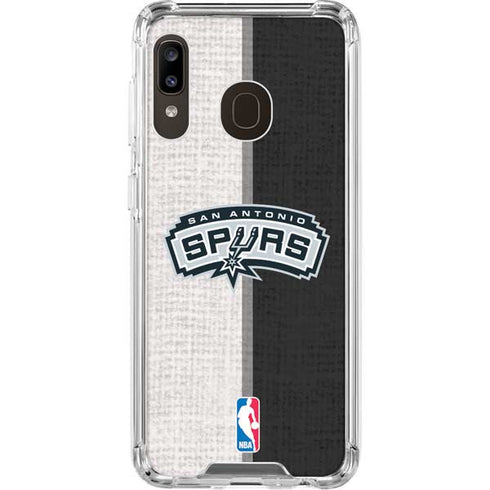 NBA San Antonio Spurs Canvas Galaxy A30 Clear Case