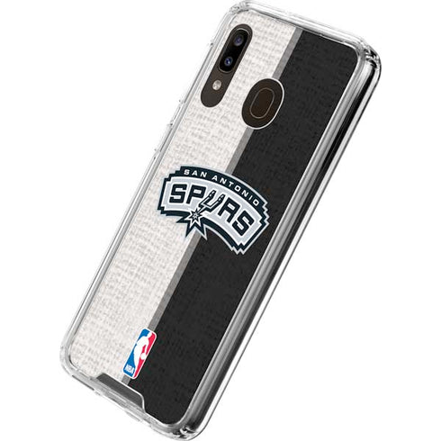 NBA San Antonio Spurs Canvas Galaxy A30 Clear Case