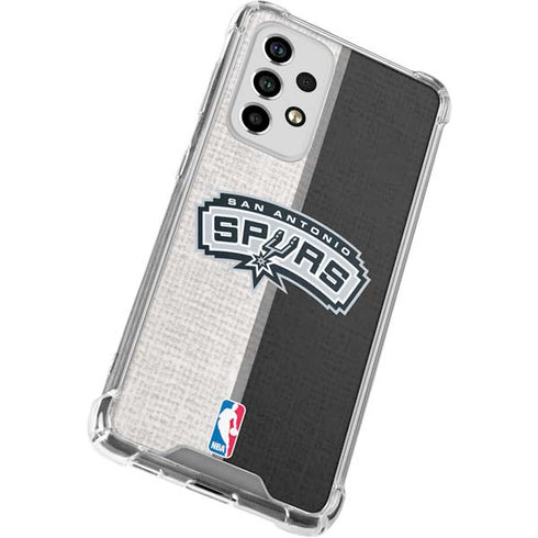 NBA San Antonio Spurs Canvas Galaxy A33 5G Clear Case