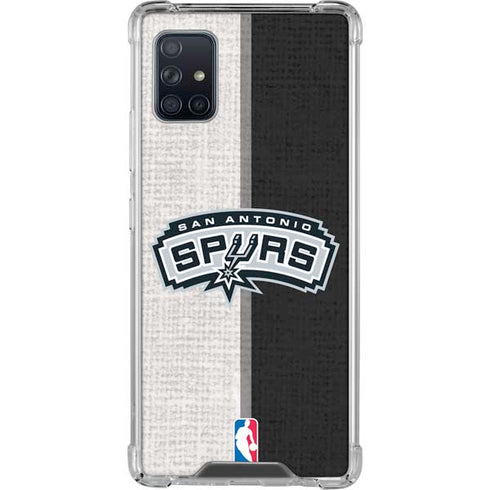 NBA San Antonio Spurs Canvas Galaxy A51 5G Clear Case