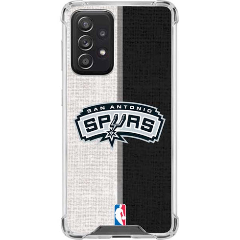 NBA San Antonio Spurs Canvas Galaxy A52 5G Clear Case