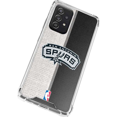 NBA San Antonio Spurs Canvas Galaxy A52 5G Clear Case
