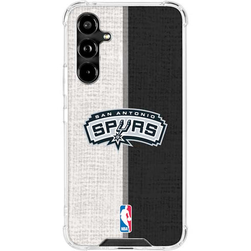 NBA San Antonio Spurs Canvas Galaxy A54 5G Clear Case