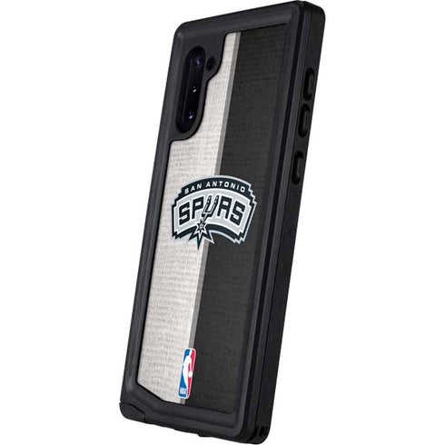 NBA San Antonio Spurs Canvas Galaxy Note 10 Waterproof Case