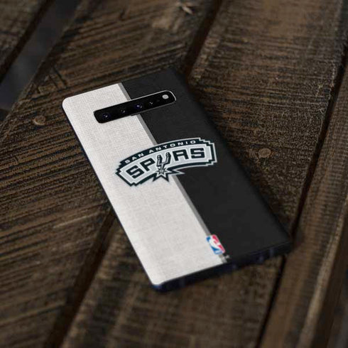 NBA San Antonio Spurs Canvas Galaxy S10 Skin