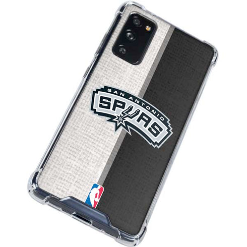 NBA San Antonio Spurs Canvas Galaxy S20 FE Clear Case