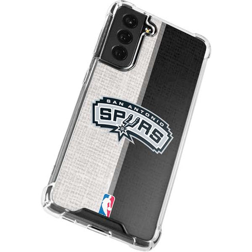 NBA San Antonio Spurs Canvas Galaxy S21 FE Clear Case