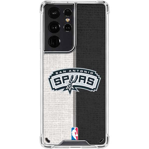 NBA San Antonio Spurs Canvas Galaxy S21 Ultra 5G Clear Case