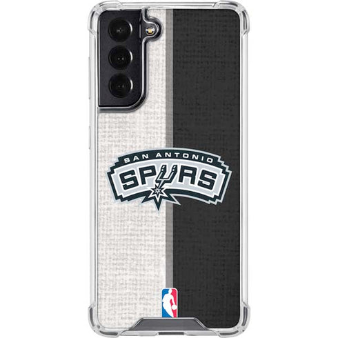 NBA San Antonio Spurs Canvas Galaxy S22 Clear Case