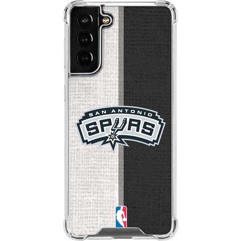 NBA San Antonio Spurs Canvas Galaxy S22 Plus Clear Case