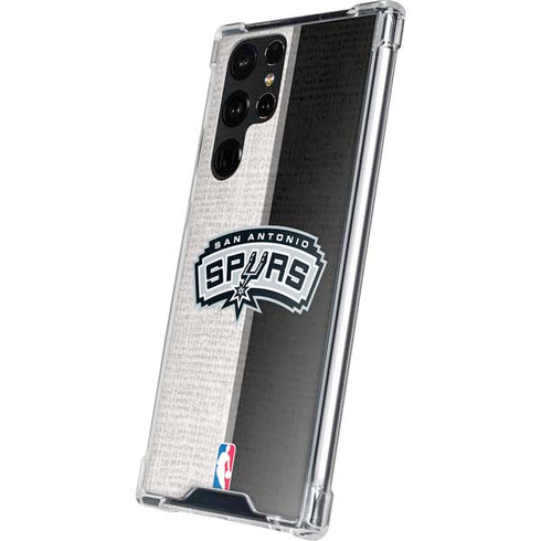 NBA San Antonio Spurs Canvas Galaxy S22 Ultra Clear Case