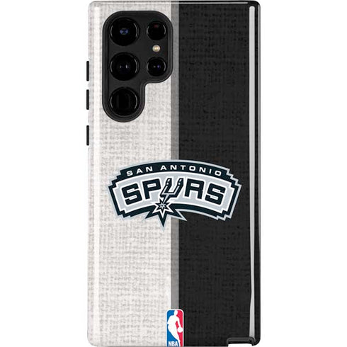 NBA San Antonio Spurs Canvas Galaxy S22 Ultra Pro Case