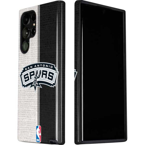 NBA San Antonio Spurs Canvas Galaxy S22 Ultra Pro Case