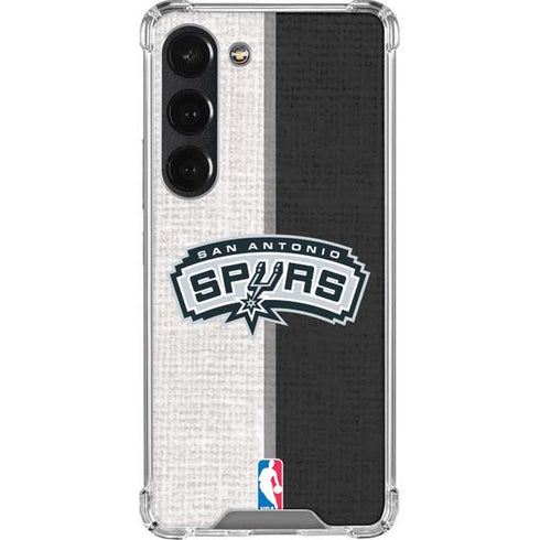 NBA San Antonio Spurs Canvas Galaxy S23 Clear Case