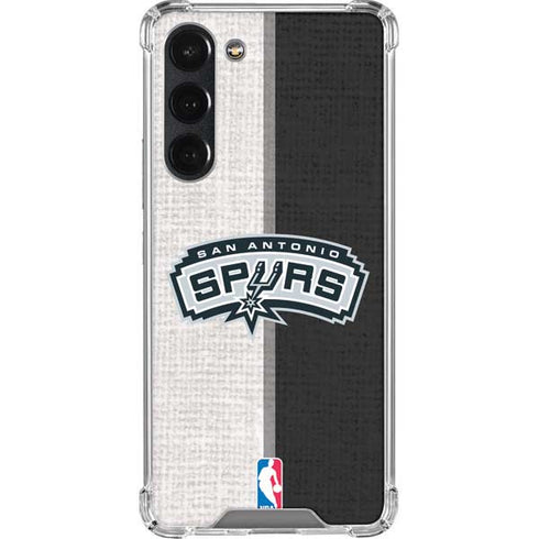 NBA San Antonio Spurs Canvas Galaxy S23 Plus Clear Case